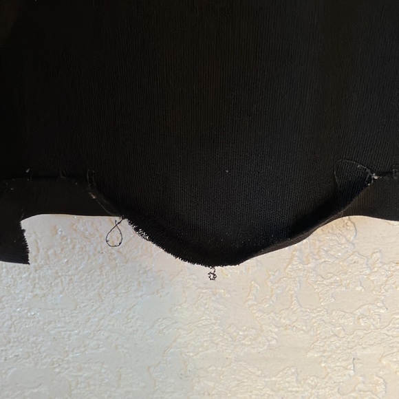 Vintage designer long black sleeveless mock turtleneck slinky sheath dress - Picture 5 of 5